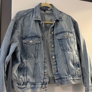 H&M Light Blue Denim Jacket with Faded Wash